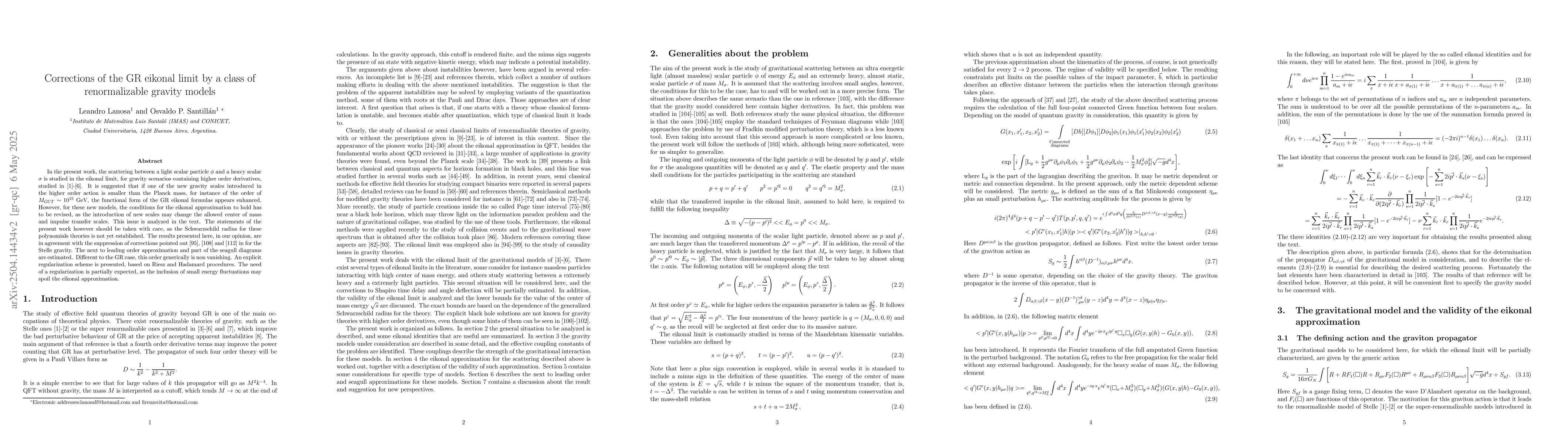 Thumbnail for Description of the eikonal limit of a class of renormalizable gravity
  models