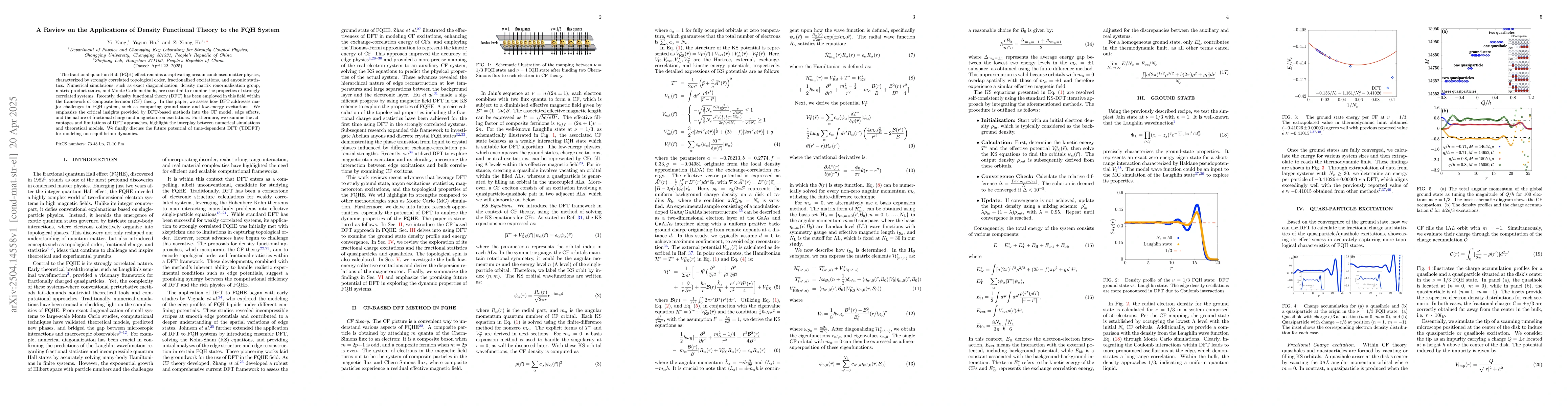 Thumbnail for A Review on the Applications of Density Functional Theory to the FQH
  System