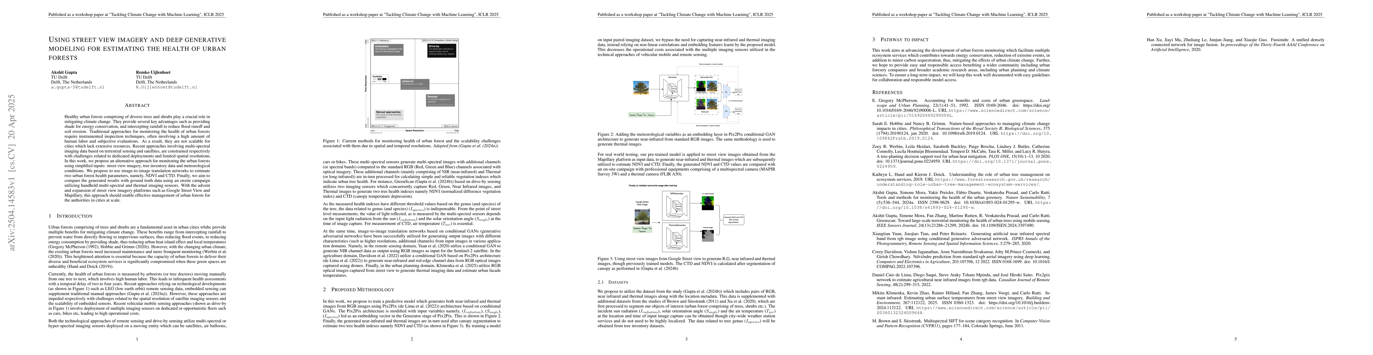 Thumbnail for Using street view imagery and deep generative modeling for estimating
  the health of urban forests