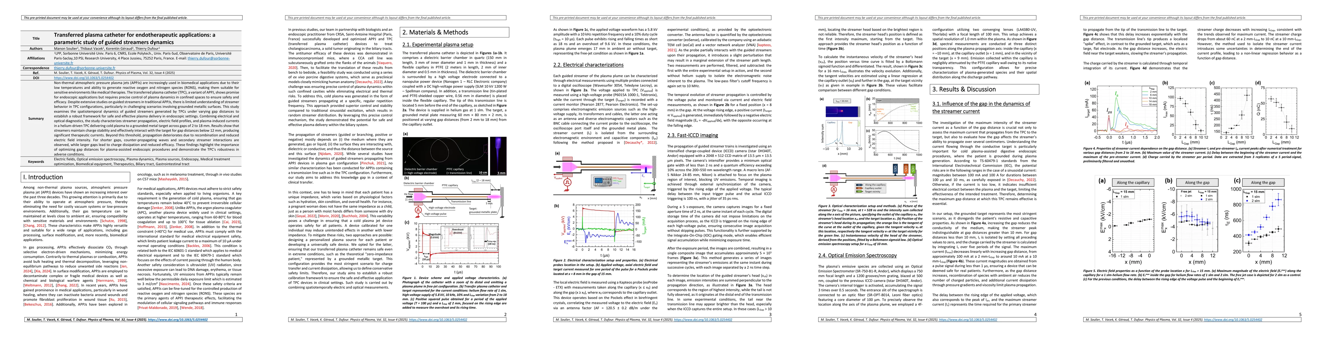 Thumbnail for Transferred plasma catheter for endotherapeutic applications: a
  parametric study of guided streamers dynamics