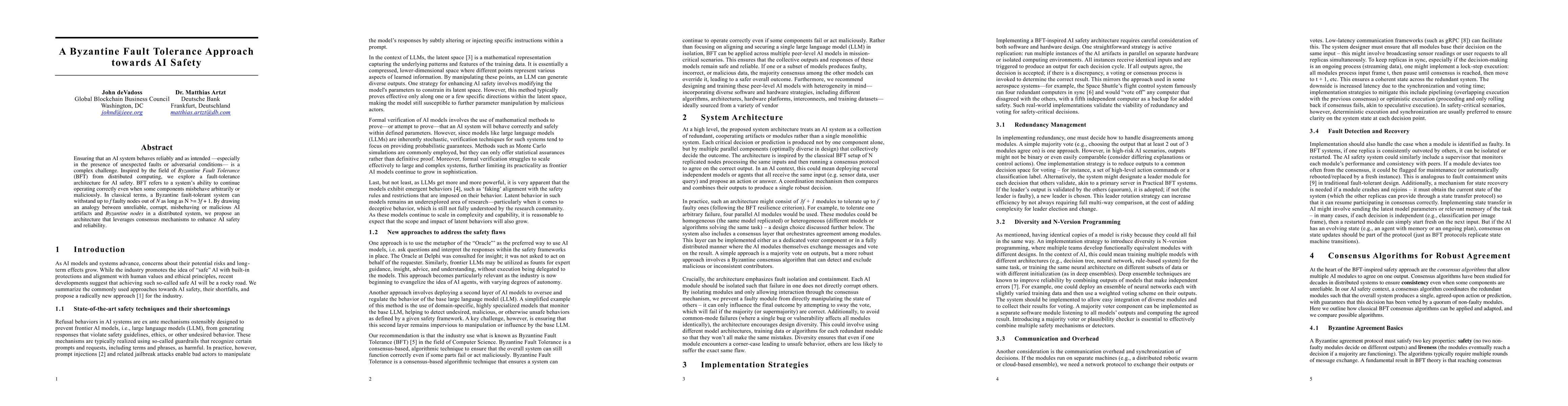 Thumbnail for A Byzantine Fault Tolerance Approach towards AI Safety