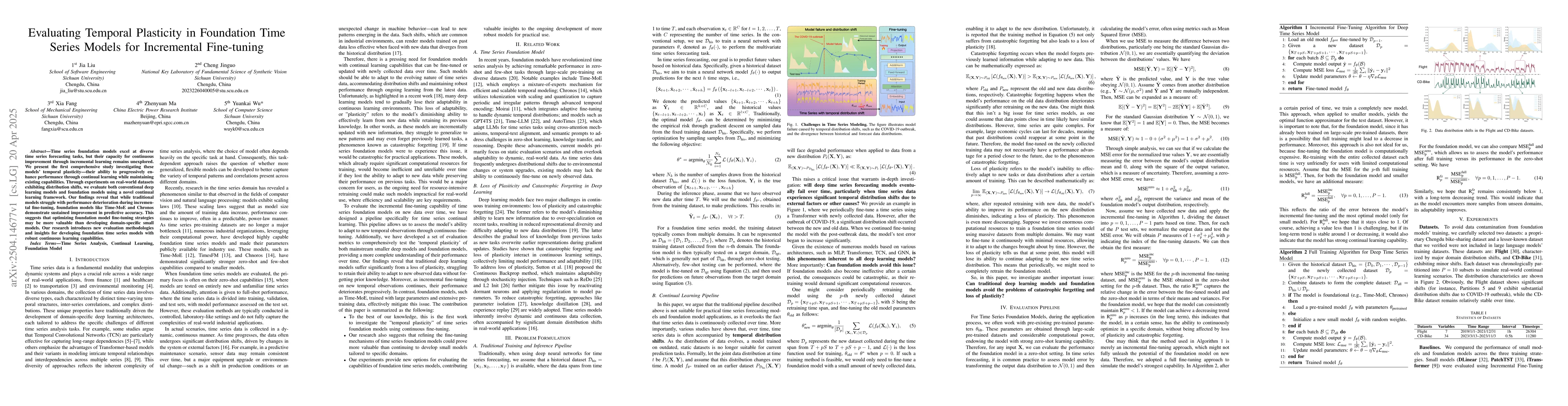 Thumbnail for Evaluating Temporal Plasticity in Foundation Time Series Models for
  Incremental Fine-tuning