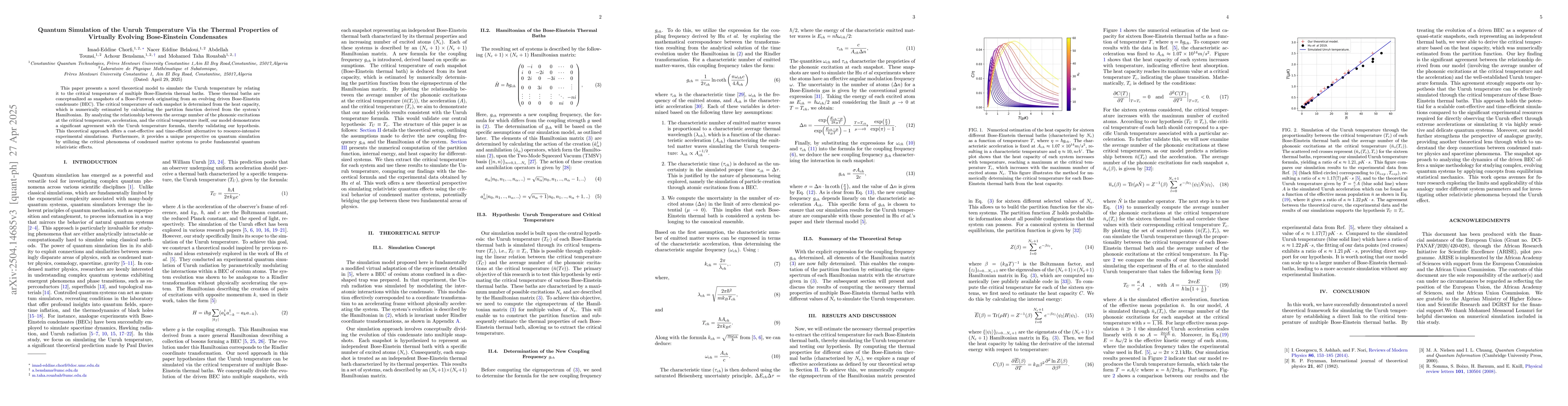 Thumbnail for Quantum Simulation of the Unruh Temperature via the Thermal Properties
  of Virtually Evolving Bose-Einstein Condensates