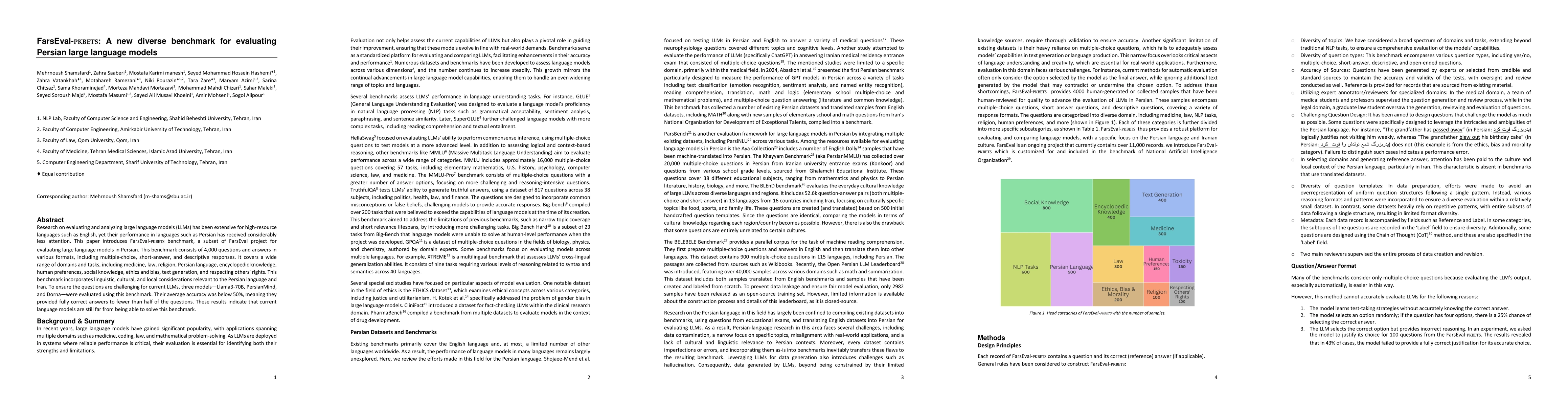 Thumbnail for FarsEval-PKBETS: A new diverse benchmark for evaluating Persian large
  language models