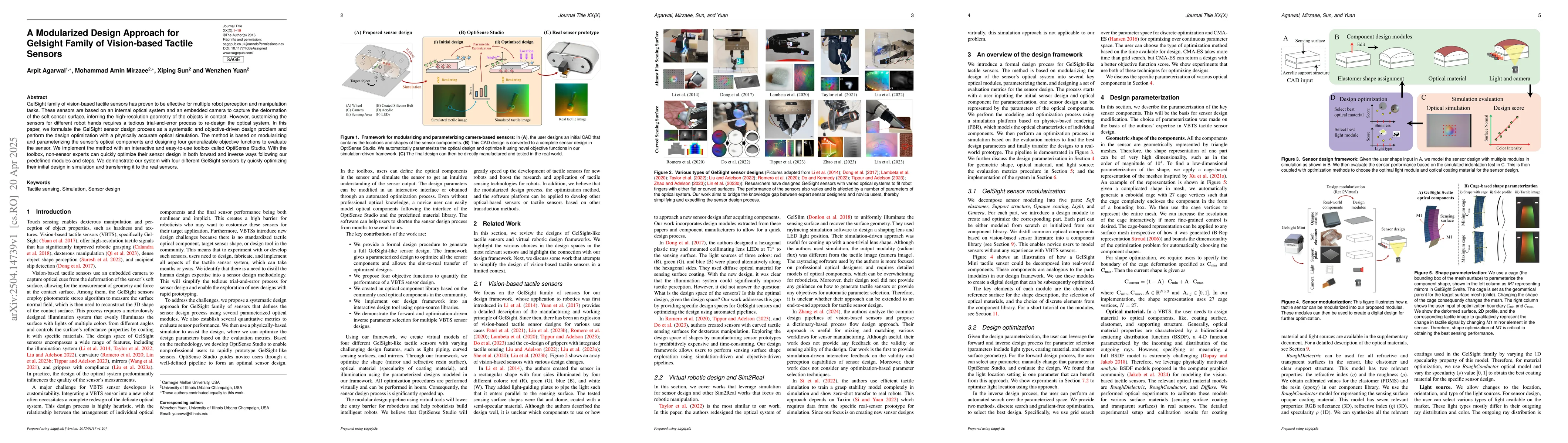 Thumbnail for A Modularized Design Approach for GelSight Family of Vision-based
  Tactile Sensors