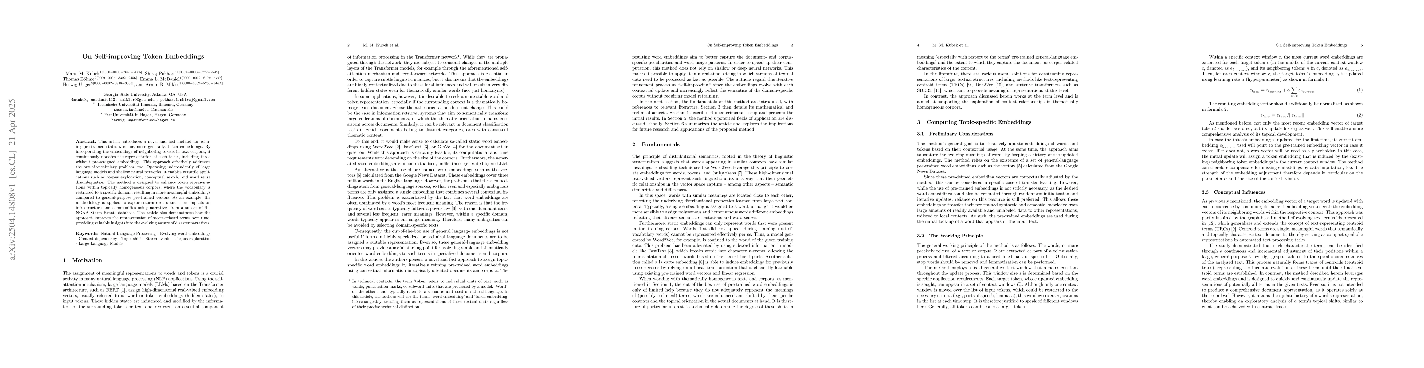 Thumbnail for On Self-improving Token Embeddings