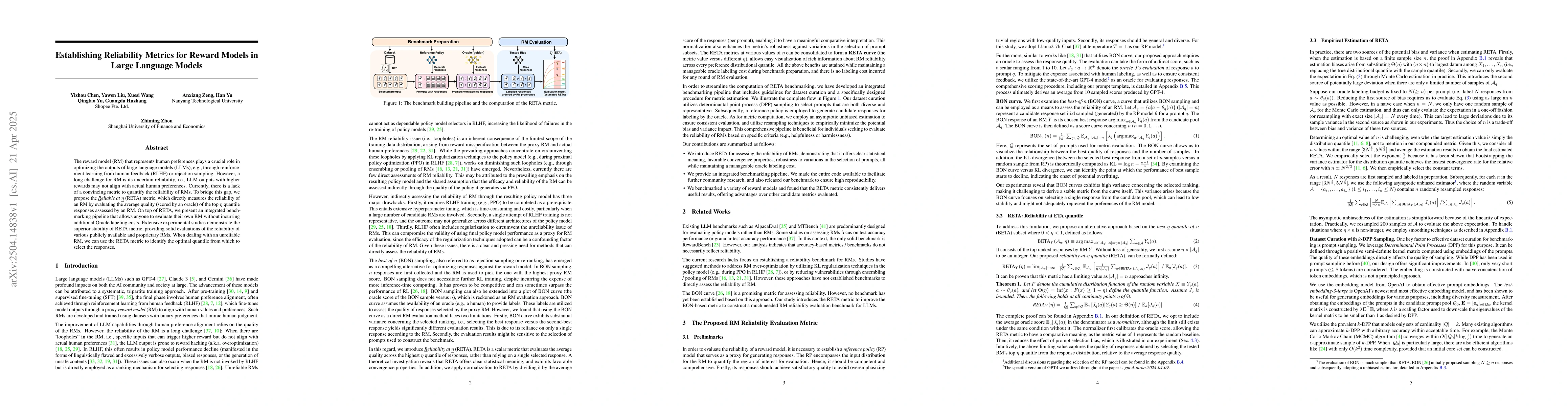 Thumbnail for Establishing Reliability Metrics for Reward Models in Large Language
  Models