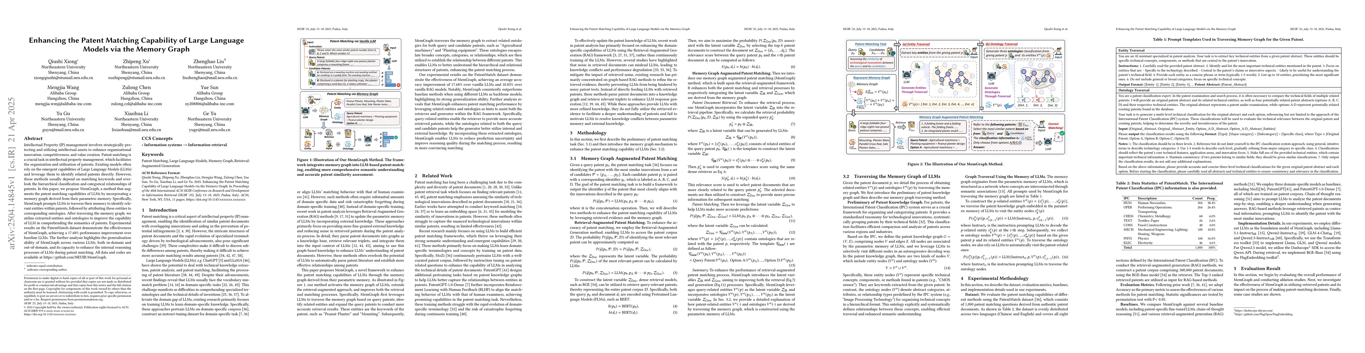 Thumbnail for Enhancing the Patent Matching Capability of Large Language Models via
  the Memory Graph