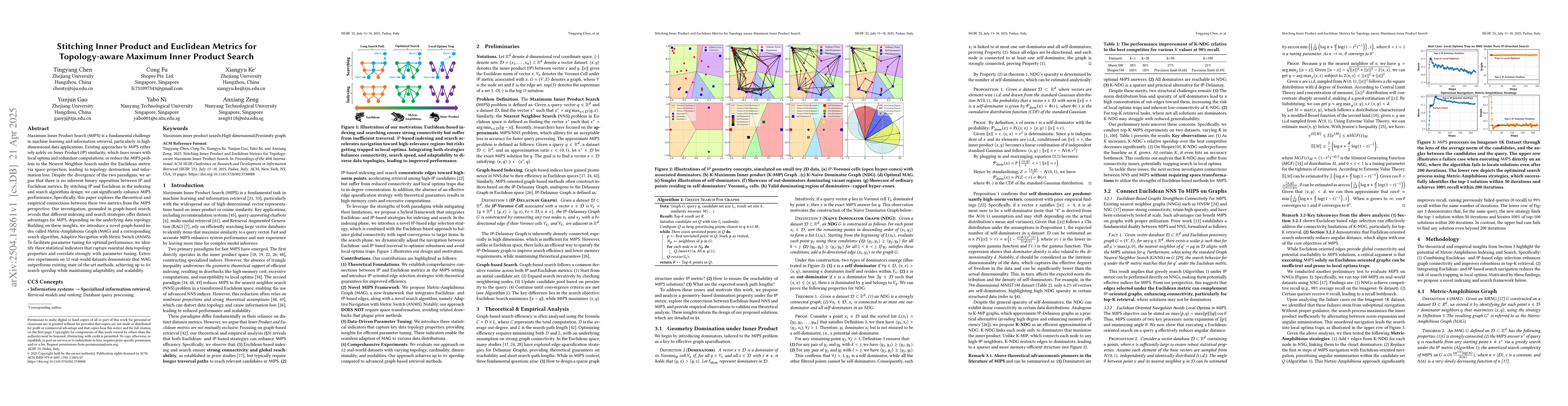 Thumbnail for Stitching Inner Product and Euclidean Metrics for Topology-aware Maximum
  Inner Product Search