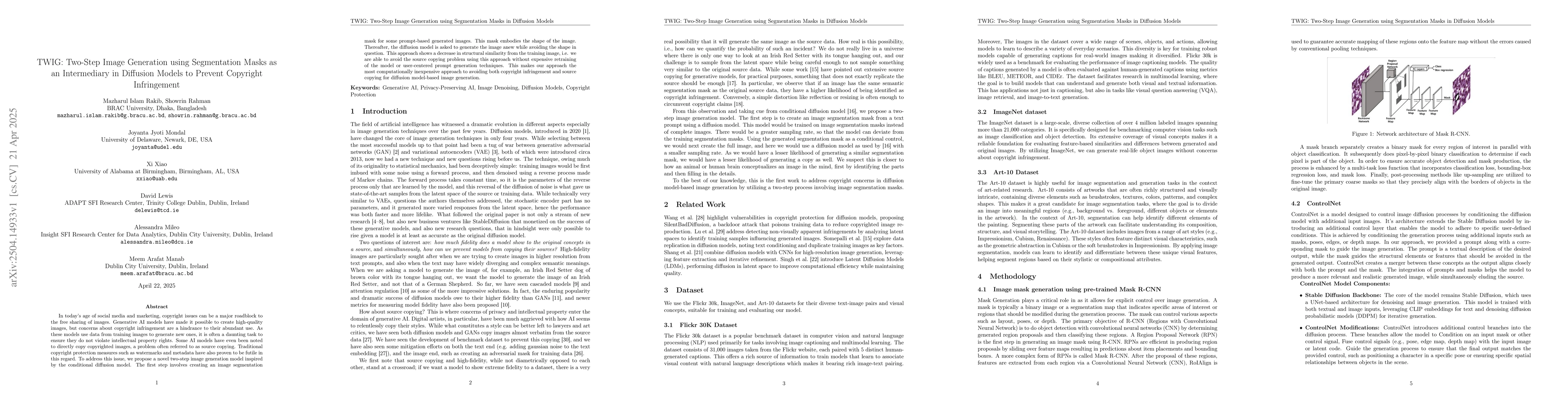 Thumbnail for TWIG: Two-Step Image Generation using Segmentation Masks in Diffusion
  Models