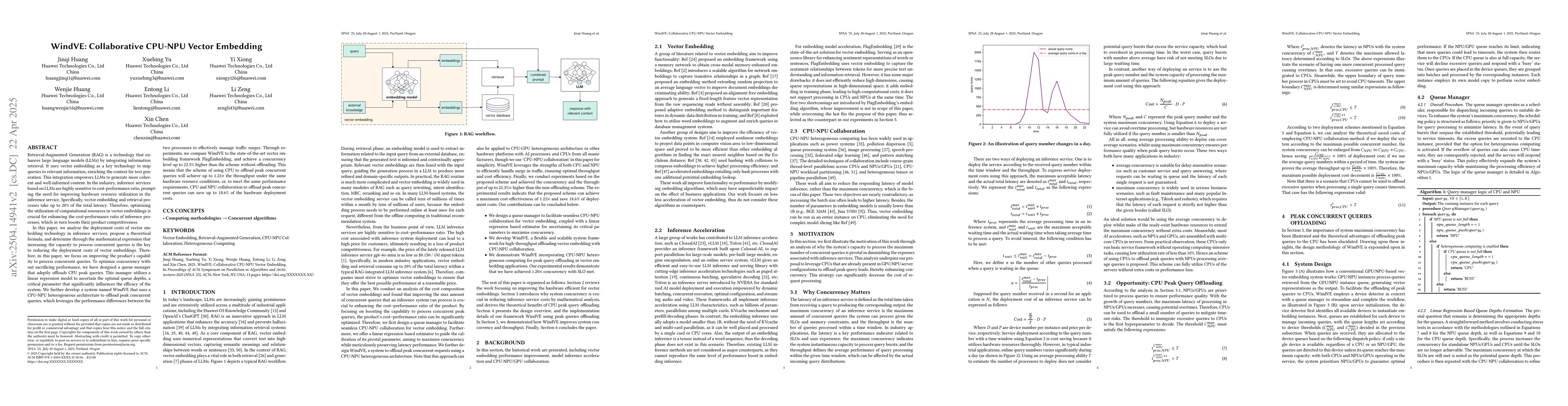 Thumbnail for WindVE: Collaborative CPU-NPU Vector Embedding