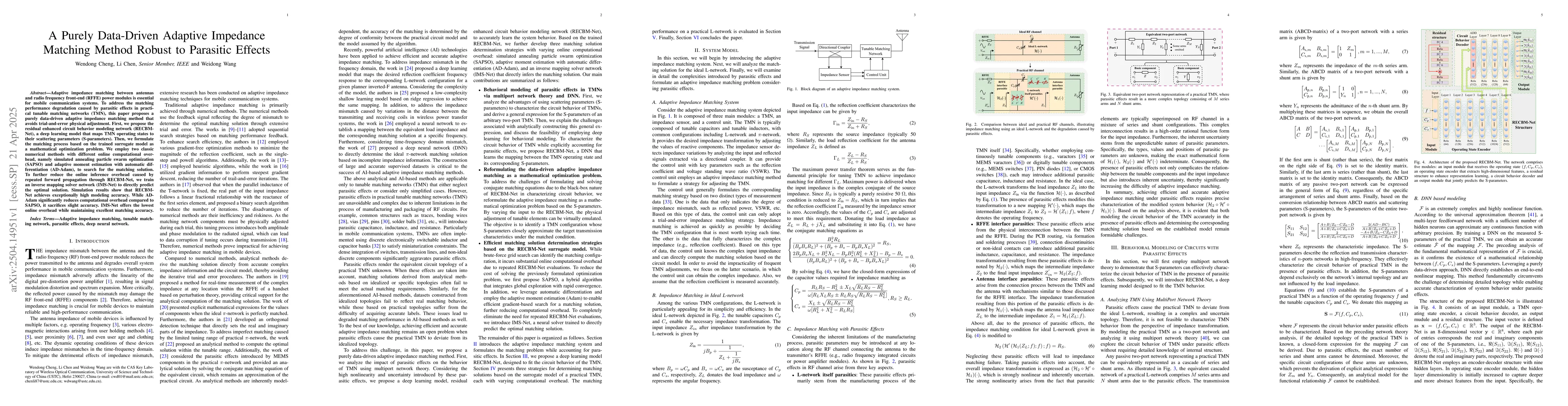Thumbnail for A Purely Data-Driven Adaptive Impedance Matching Method Robust to
  Parasitic Effects