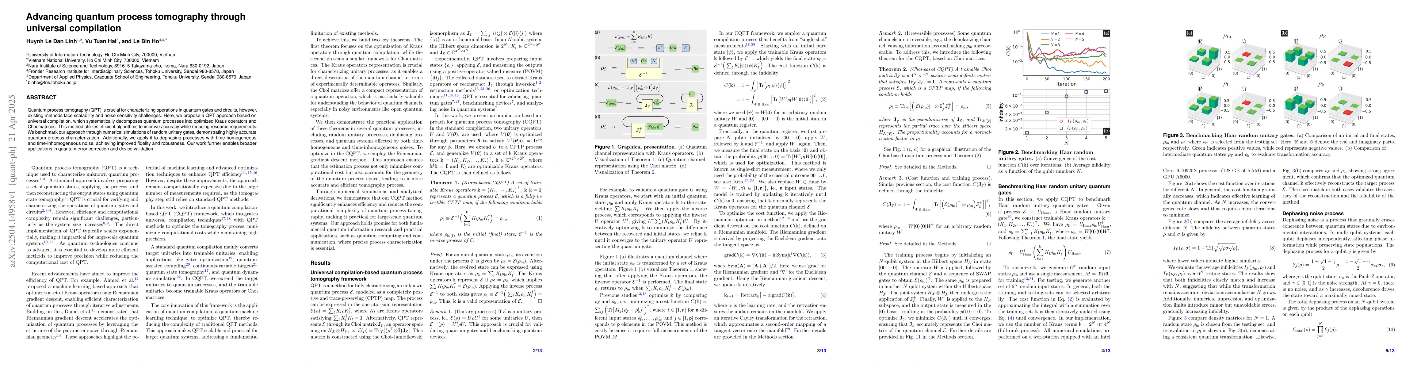 Thumbnail for Advancing quantum process tomography through universal compilation