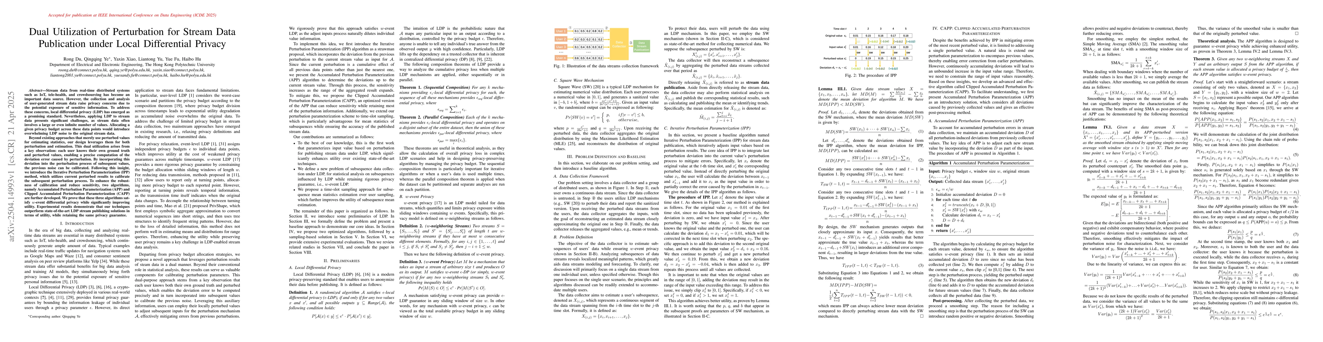 Thumbnail for Dual Utilization of Perturbation for Stream Data Publication under Local
  Differential Privacy