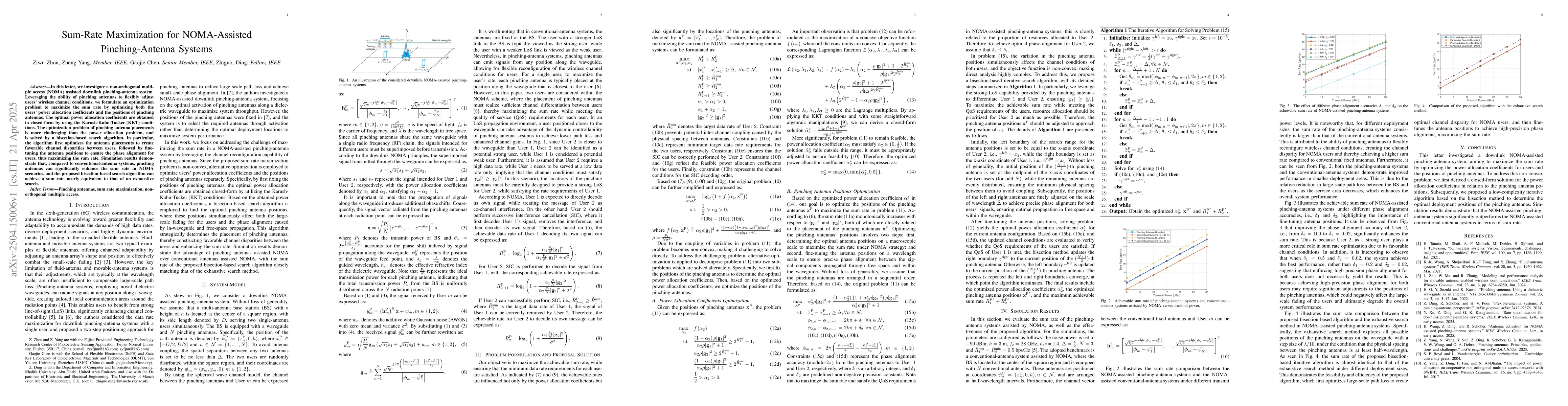 Thumbnail for Sum-Rate Maximization for NOMA-Assisted Pinching-Antenna Systems
