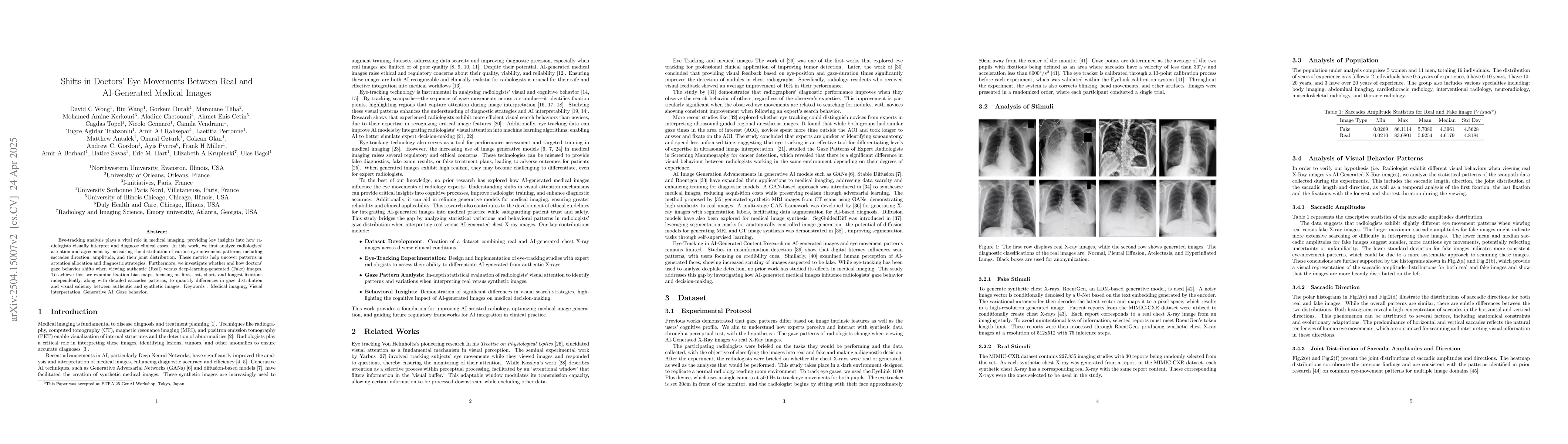 Thumbnail for Shifts in Doctors' Eye Movements Between Real and AI-Generated Medical
  Images