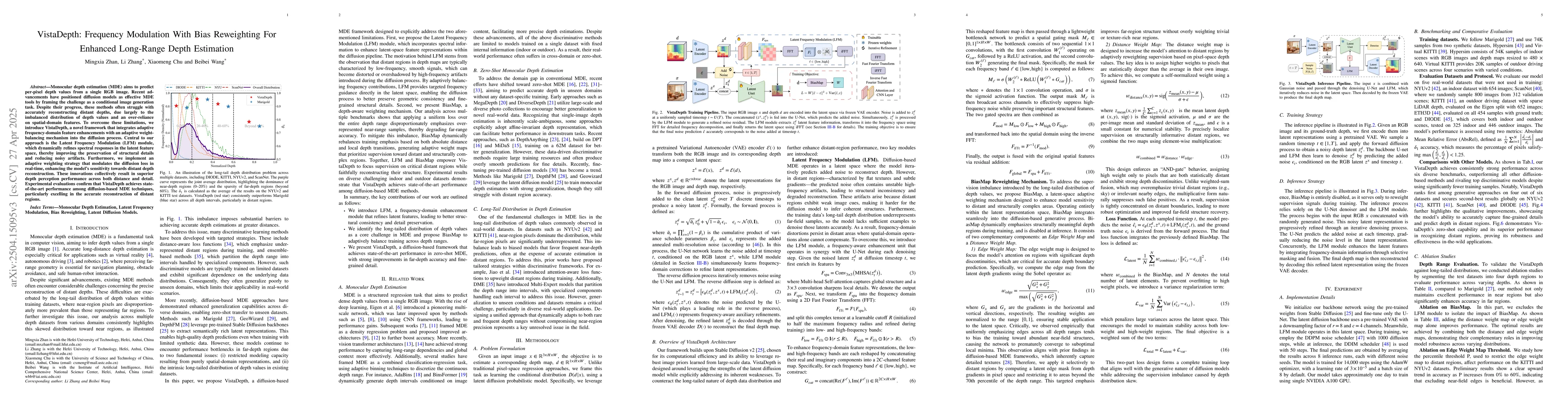 Thumbnail for VistaDepth: Frequency Modulation With Bias Reweighting For Enhanced
  Long-Range Depth Estimation