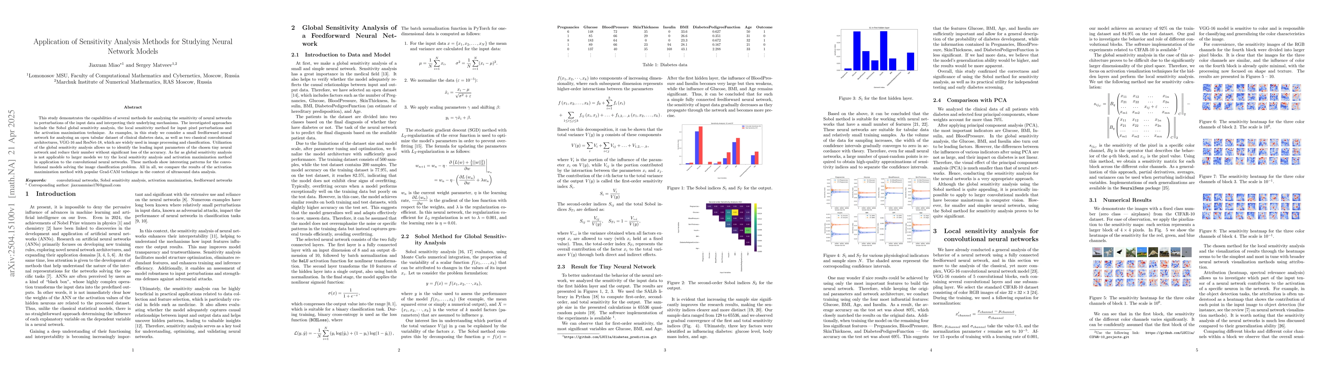 Thumbnail for Application of Sensitivity Analysis Methods for Studying Neural Network
  Models