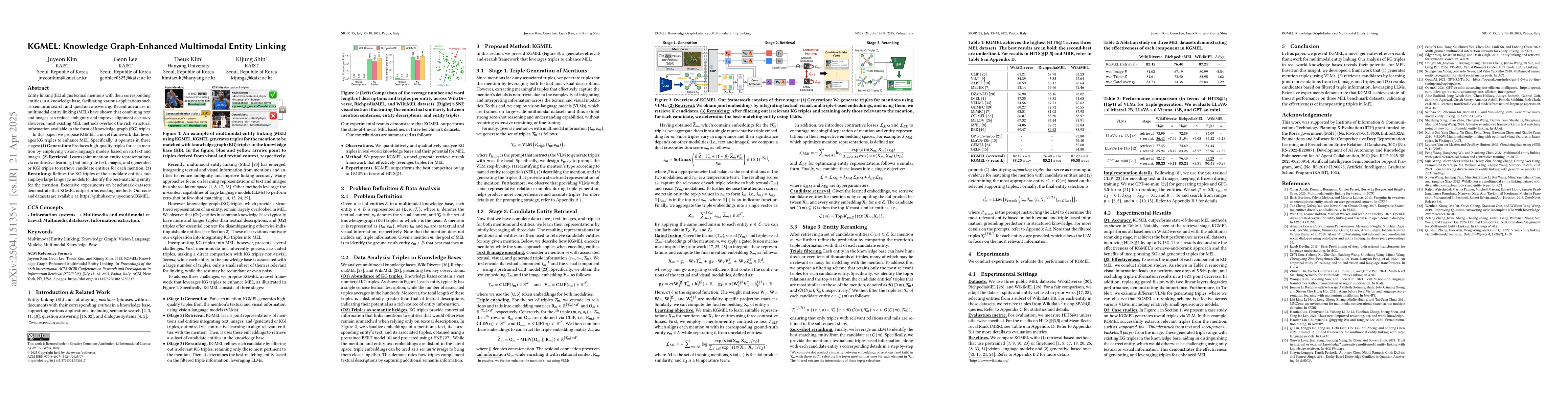 Thumbnail for KGMEL: Knowledge Graph-Enhanced Multimodal Entity Linking