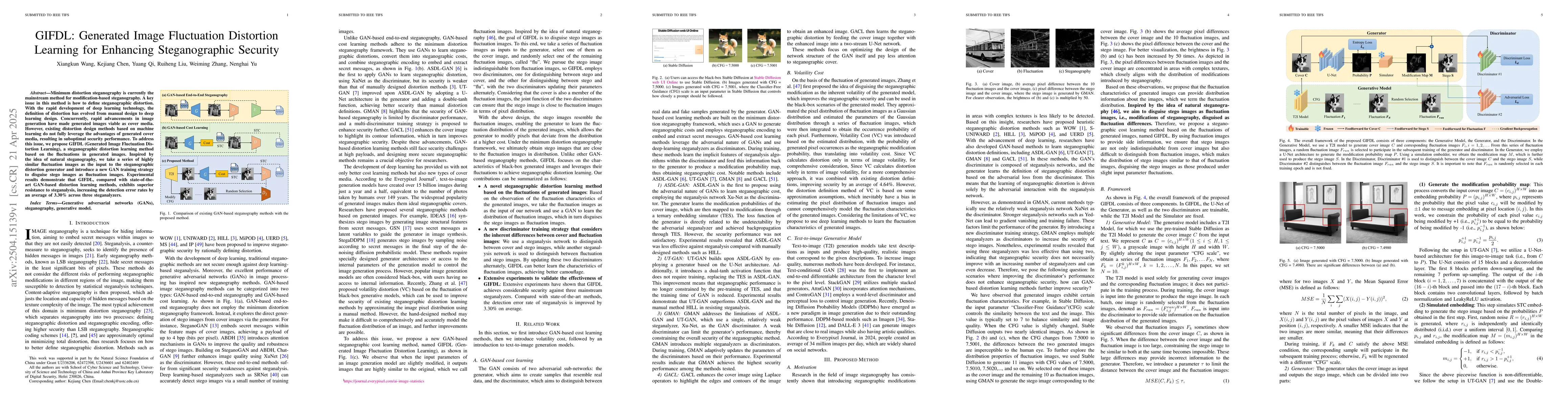 Thumbnail for GIFDL: Generated Image Fluctuation Distortion Learning for Enhancing
  Steganographic Security