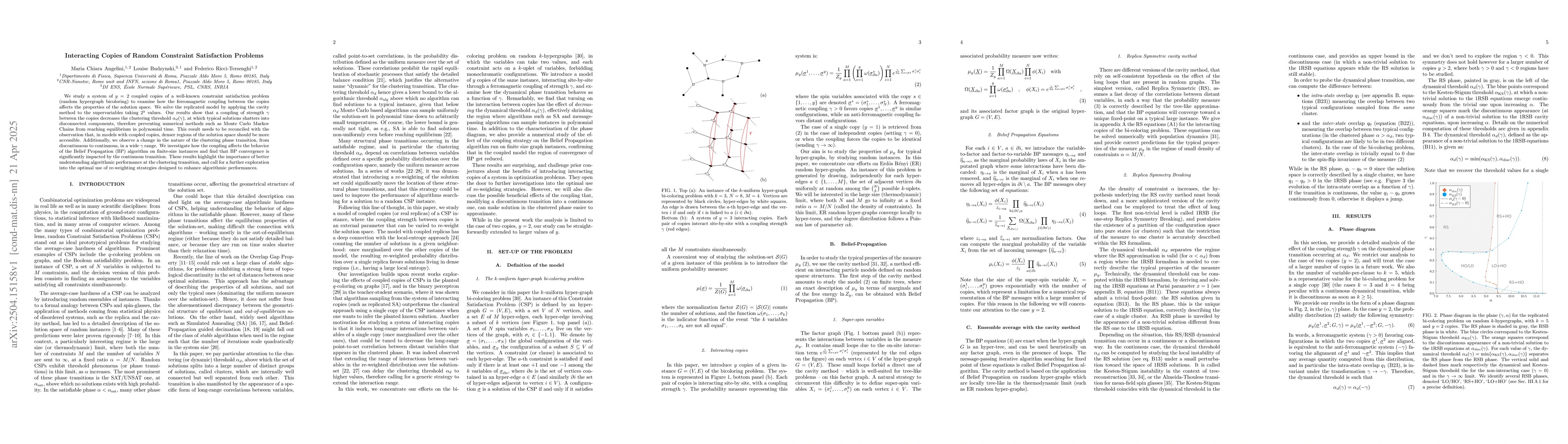 Thumbnail for Interacting Copies of Random Constraint Satisfaction Problems