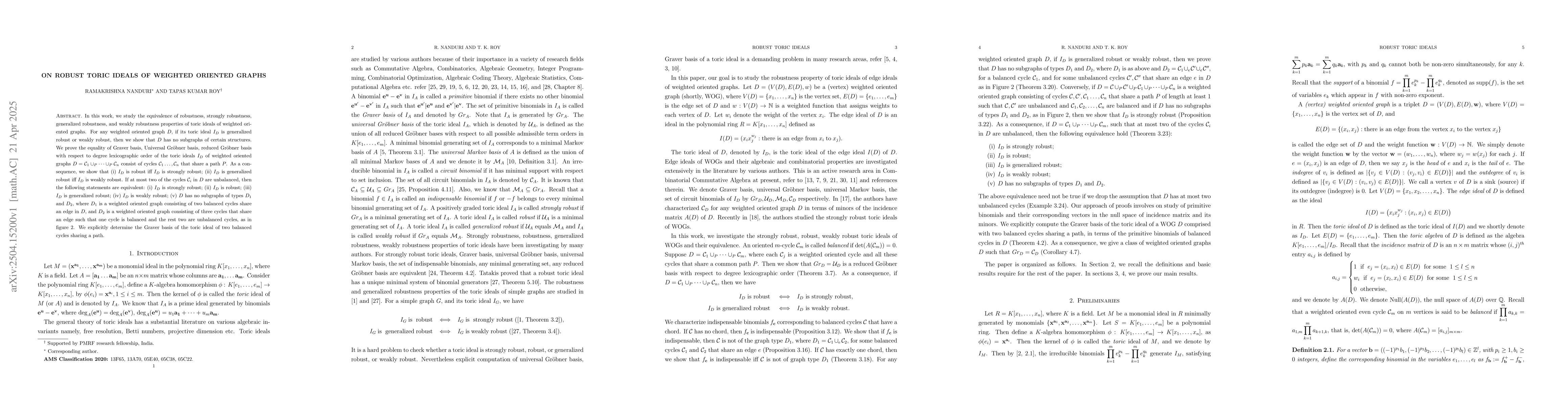 Thumbnail for On robust toric ideals of weighted oriented graphs