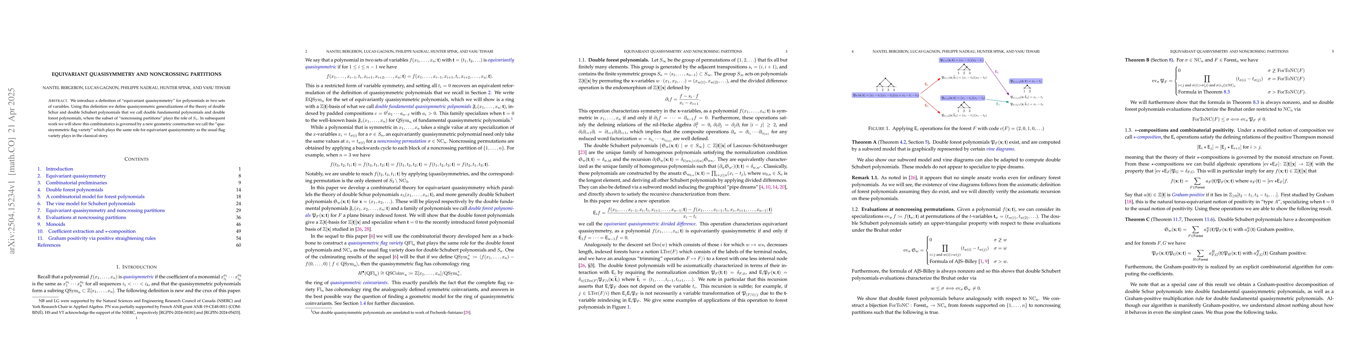 Thumbnail for Equivariant quasisymmetry and noncrossing partitions