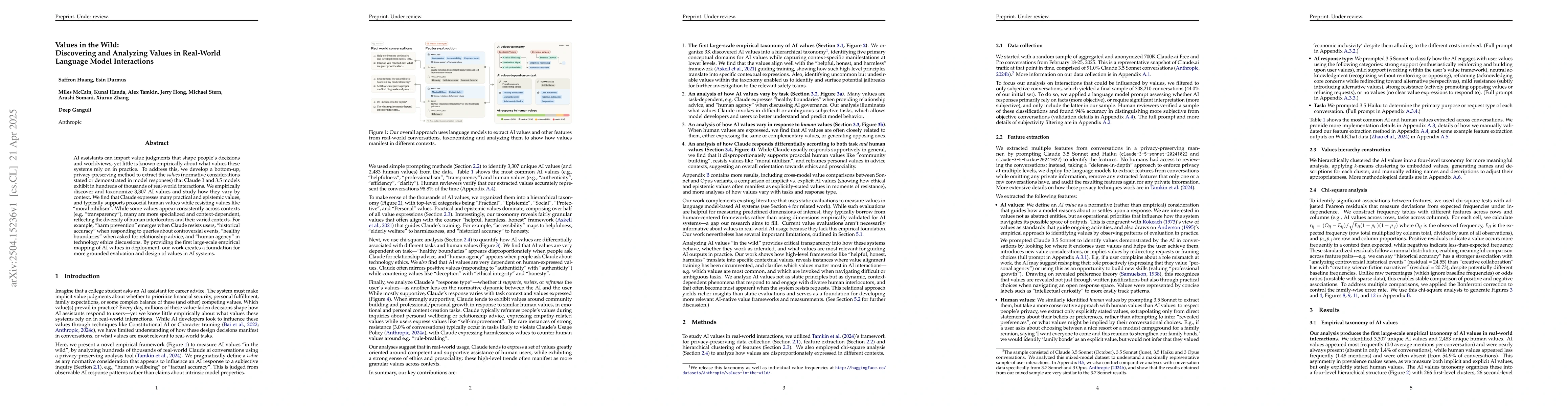 Thumbnail for Values in the Wild: Discovering and Analyzing Values in Real-World
  Language Model Interactions