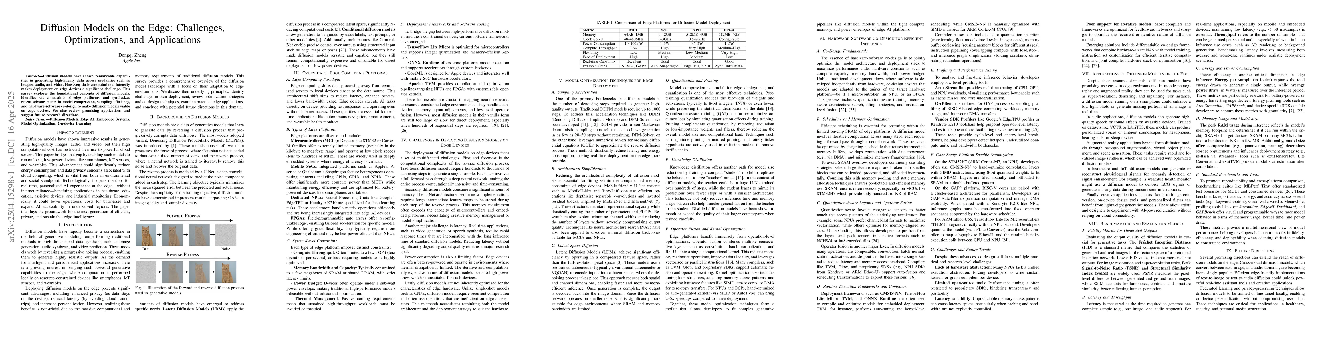 Thumbnail for Diffusion Models on the Edge: Challenges, Optimizations, and
  Applications