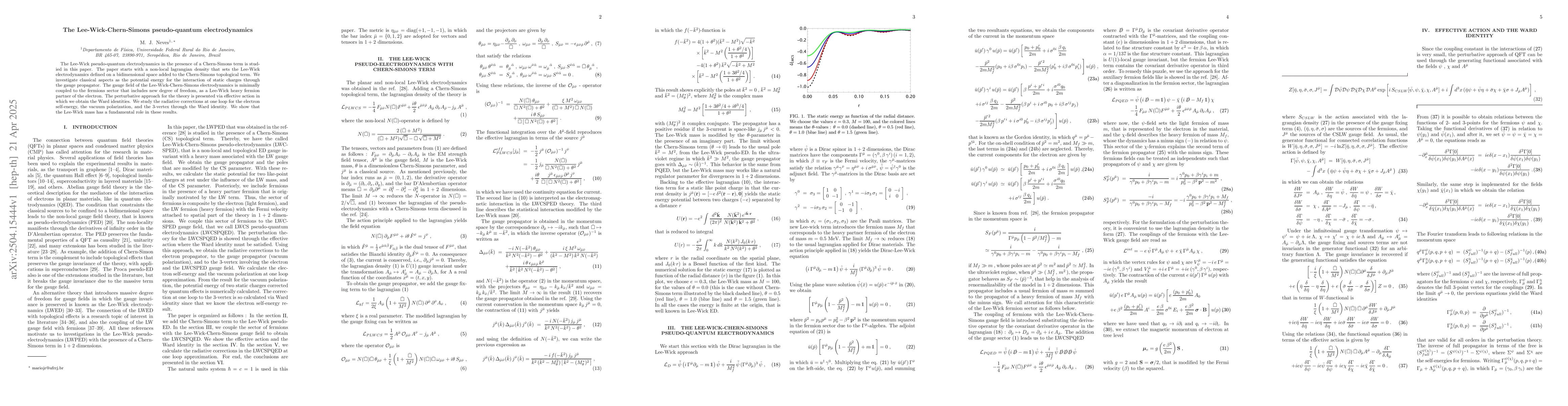 Thumbnail for The Lee-Wick-Chern-Simons pseudo-quantum electrodynamics