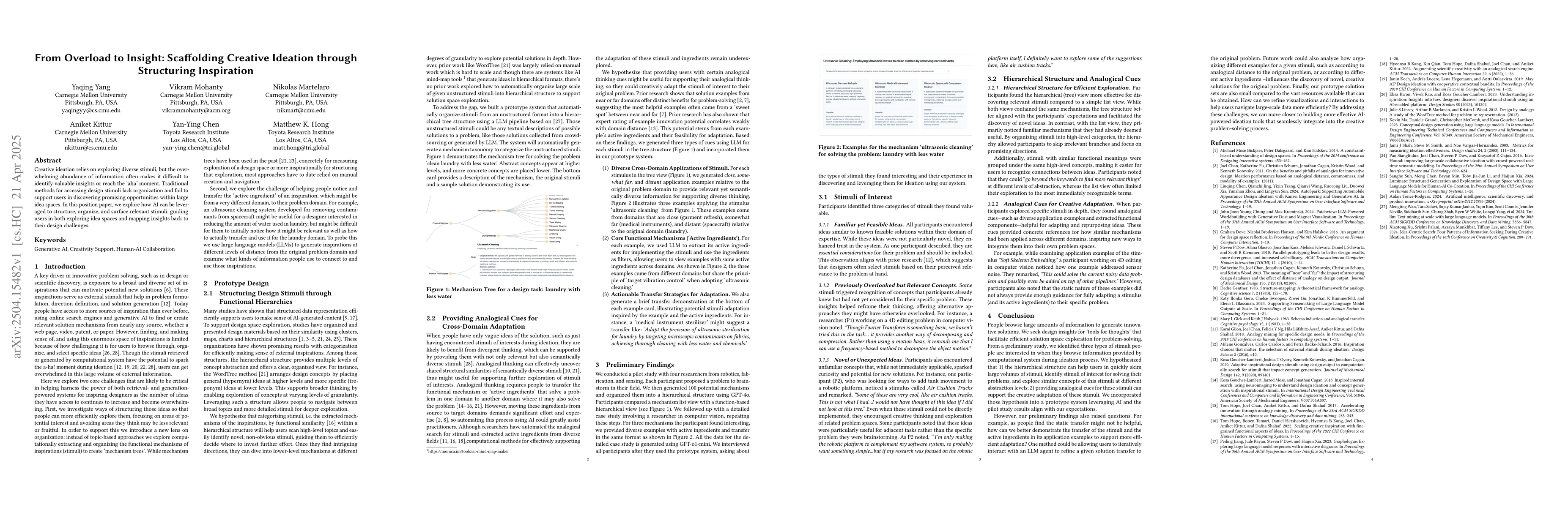 Thumbnail for From Overload to Insight: Scaffolding Creative Ideation through
  Structuring Inspiration