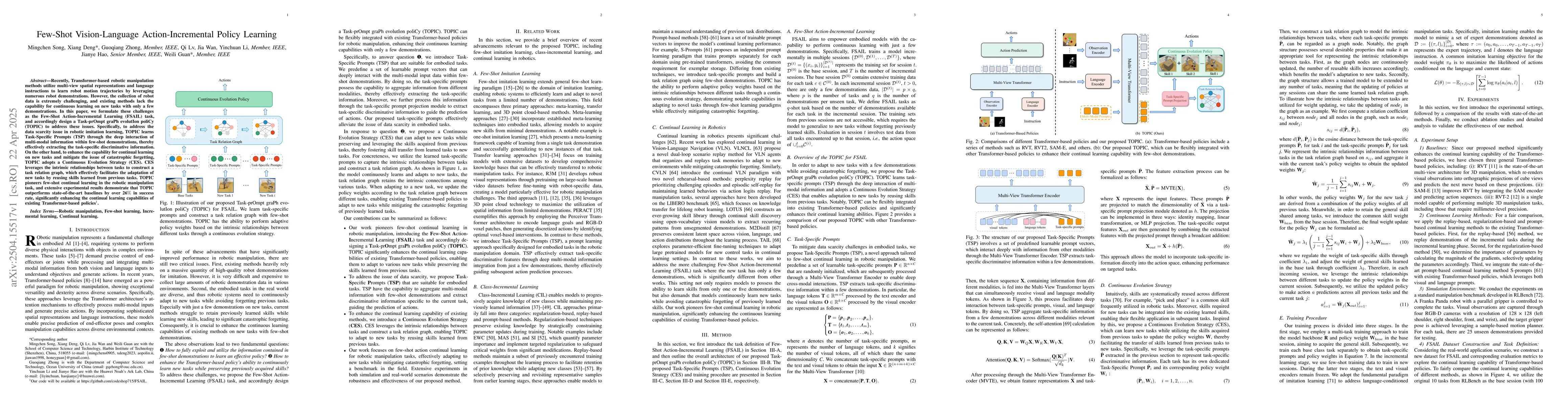 Thumbnail for Few-Shot Vision-Language Action-Incremental Policy Learning