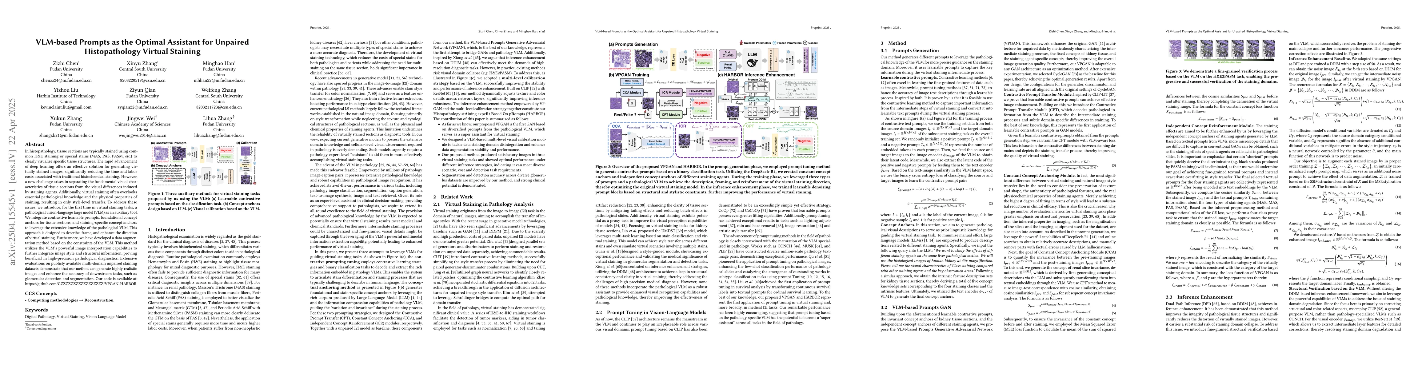 Thumbnail for VLM-based Prompts as the Optimal Assistant for Unpaired Histopathology
  Virtual Staining