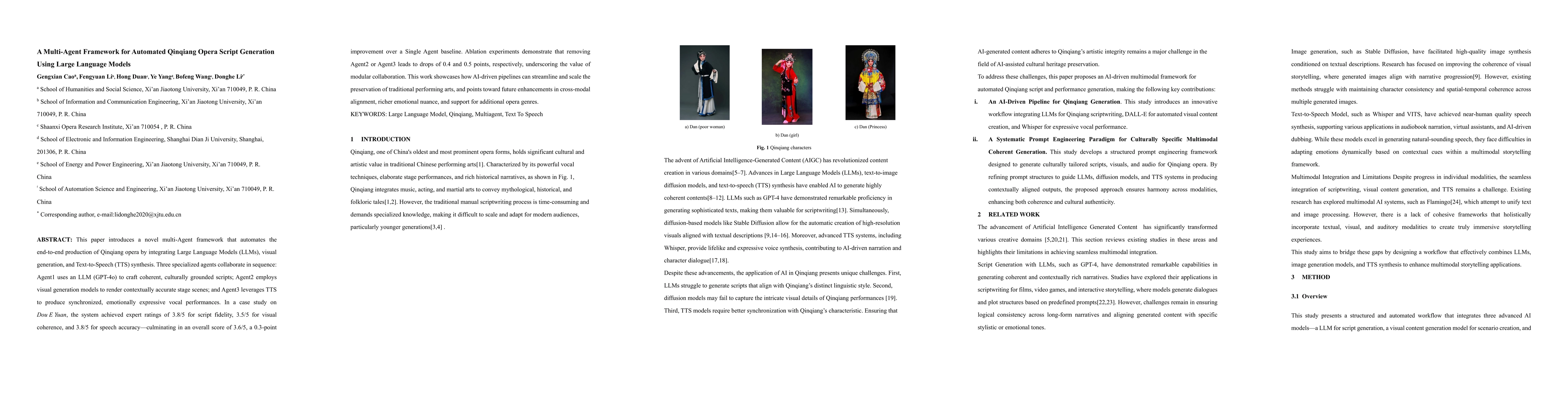 Thumbnail for A Multi-Agent Framework for Automated Qinqiang Opera Script Generation
  Using Large Language Models