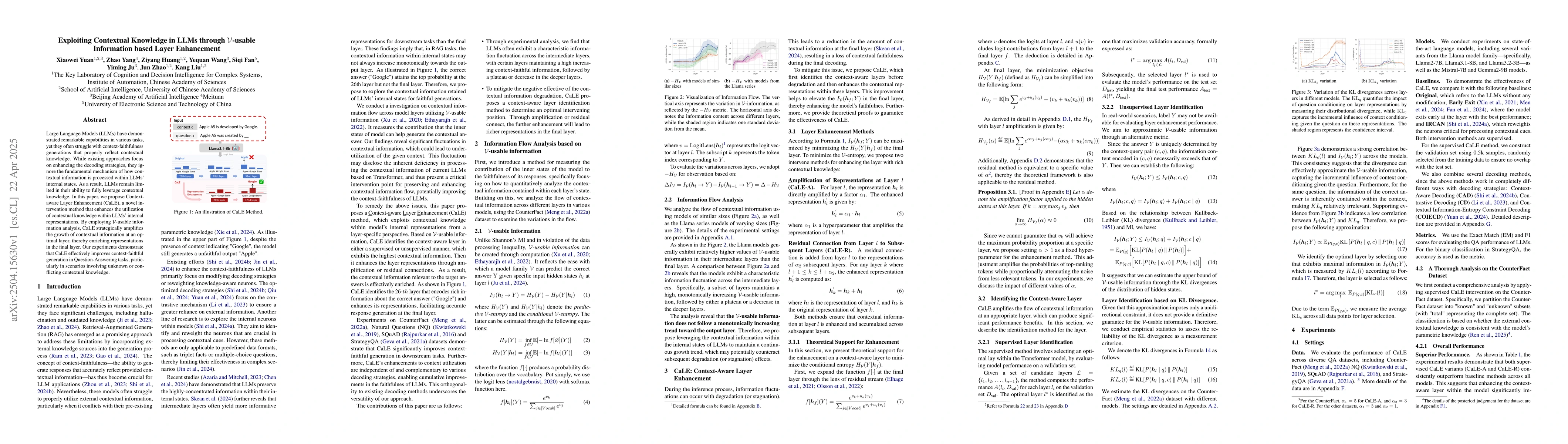 Thumbnail for Exploiting Contextual Knowledge in LLMs through V-usable Information
  based Layer Enhancement
