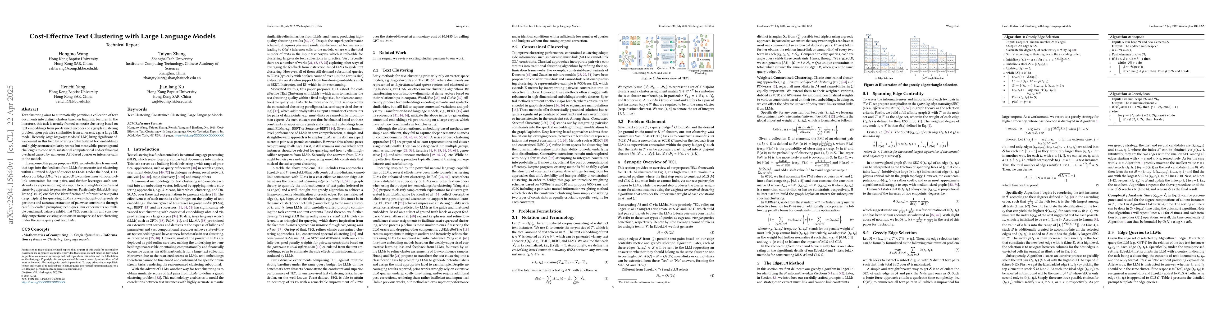 Thumbnail for Cost-Effective Text Clustering with Large Language Models