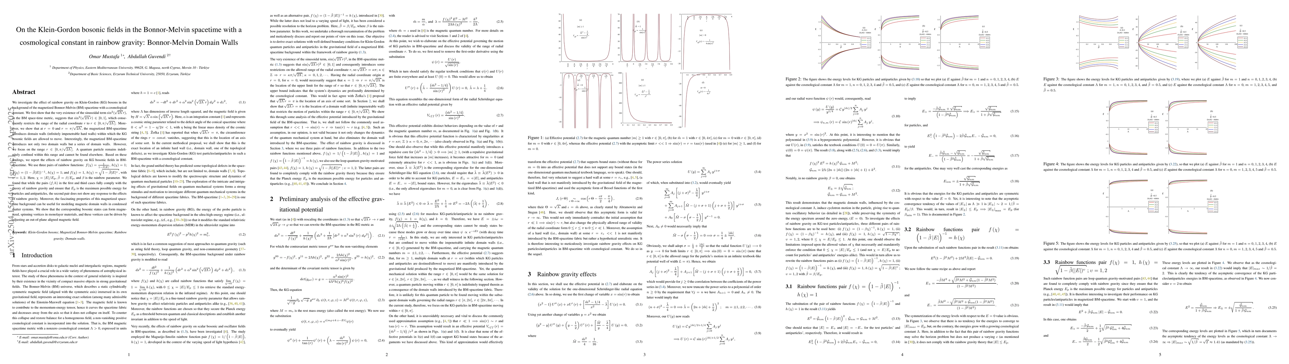 Thumbnail for On the Klein-Gordon bosonic fields in the Bonnor-Melvin spacetime with a
  cosmological constant in rainbow gravity: Bonnor-Melvin Domain Walls