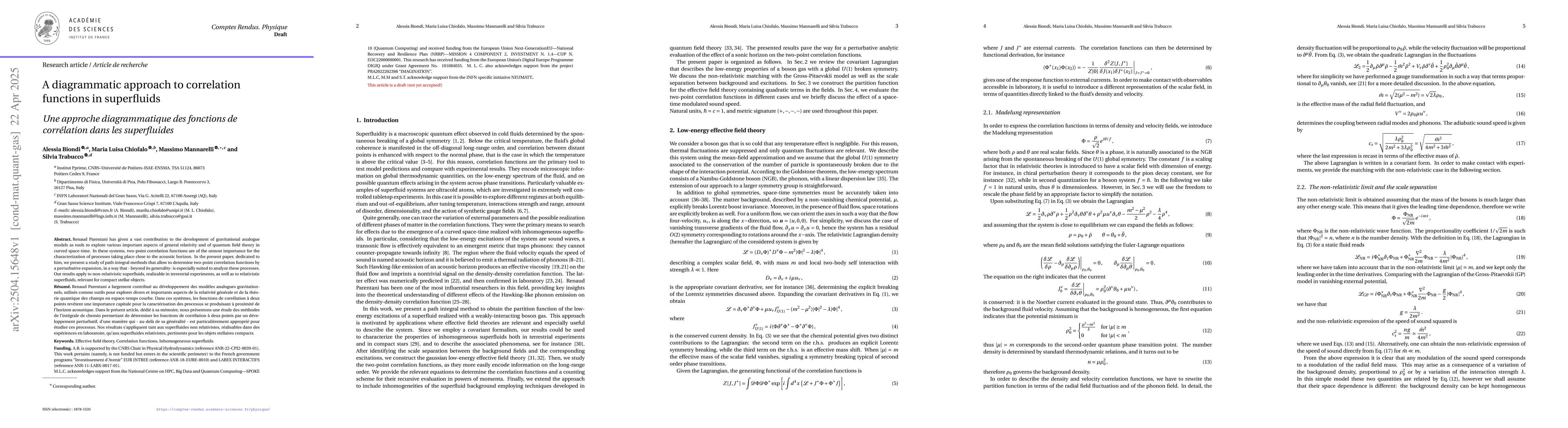 Thumbnail for A diagrammatic approach to correlation functions in superfluids