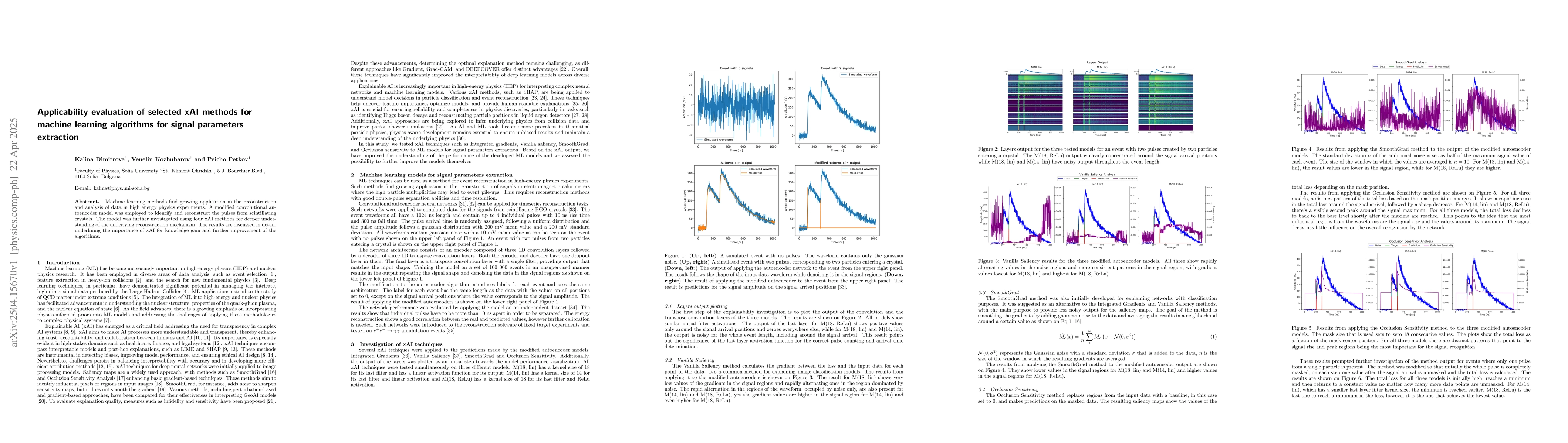 Thumbnail for Applicability Evaluation of Selected xAI Methods for Machine Learning
  Algorithms for Signal Parameters Extraction