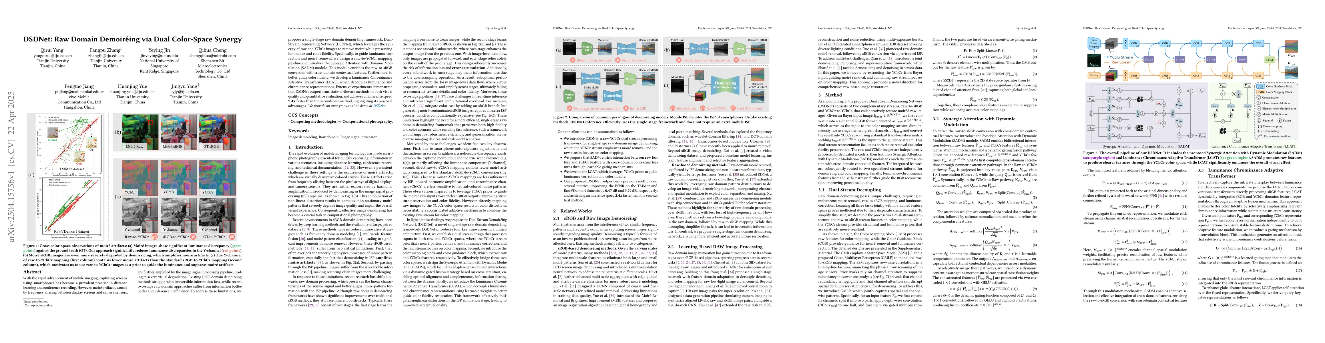 Thumbnail for DSDNet: Raw Domain Demoiréing via Dual Color-Space Synergy