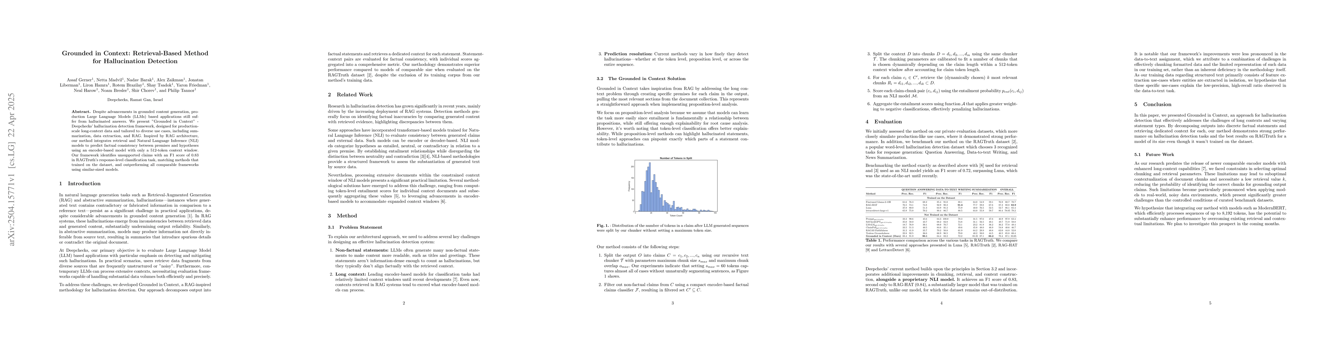 Thumbnail for Grounded in Context: Retrieval-Based Method for Hallucination Detection