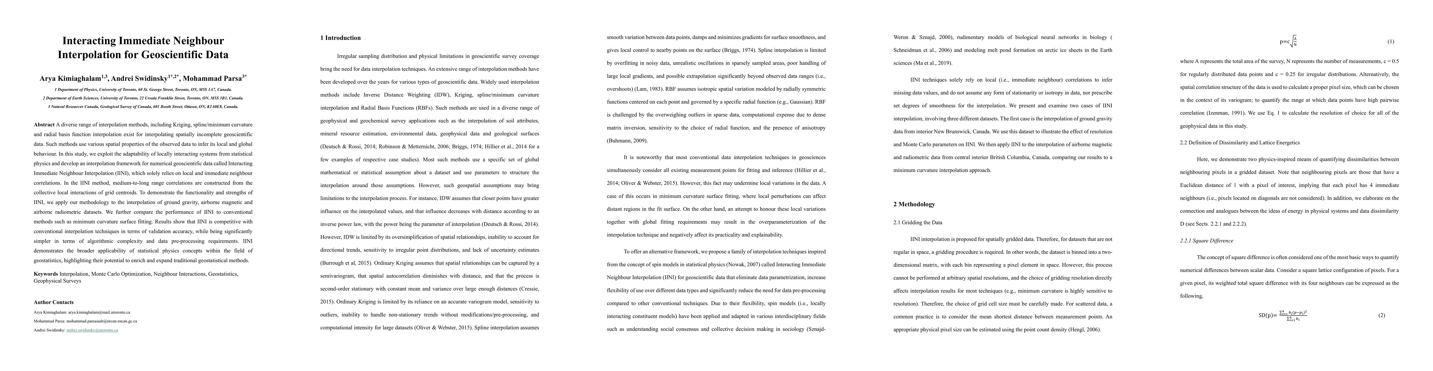Thumbnail for Interacting Immediate Neighbour Interpolation for Geoscientific Data