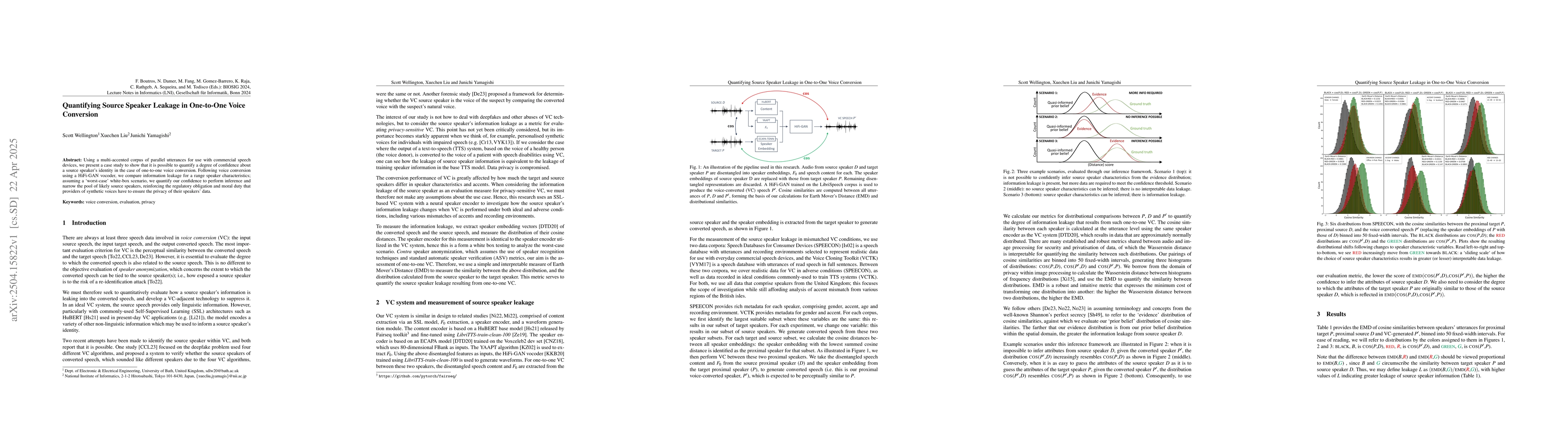 Thumbnail for Quantifying Source Speaker Leakage in One-to-One Voice Conversion