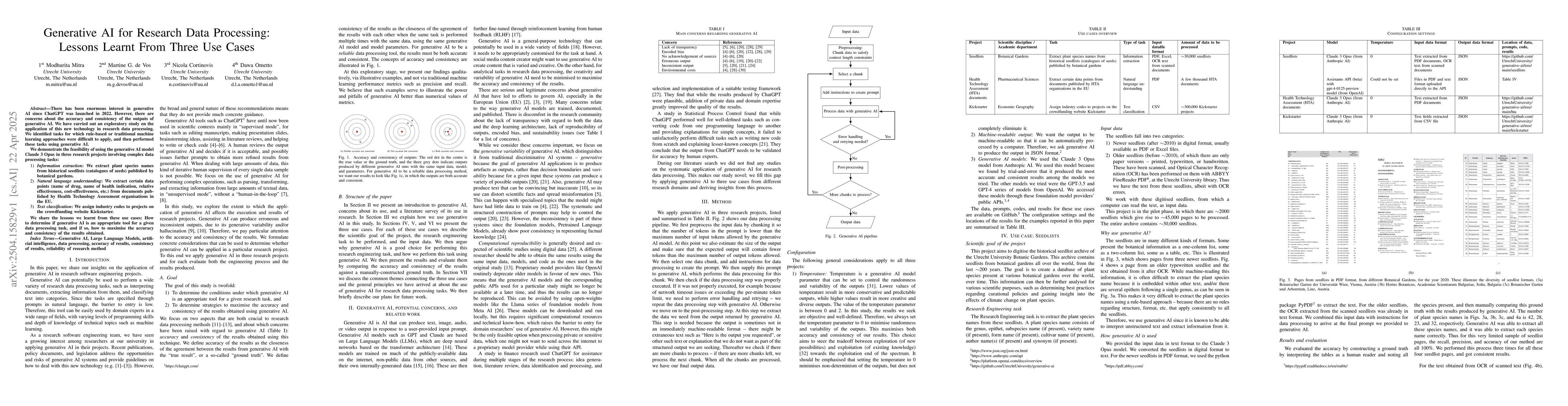 Thumbnail for Generative AI for Research Data Processing: Lessons Learnt From Three
  Use Cases