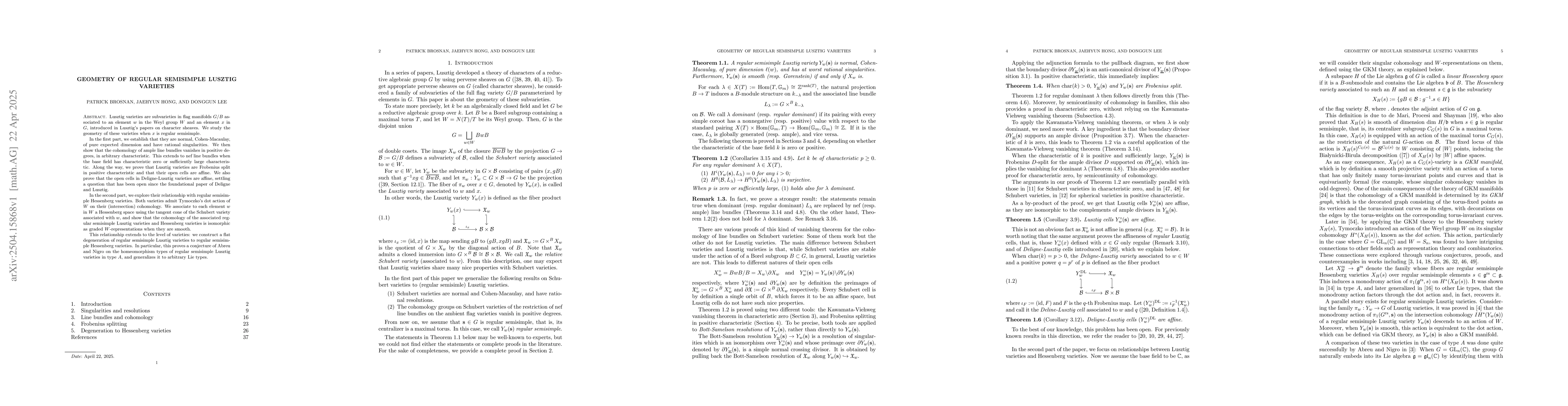 Thumbnail for Geometry of regular semisimple Lusztig varieties