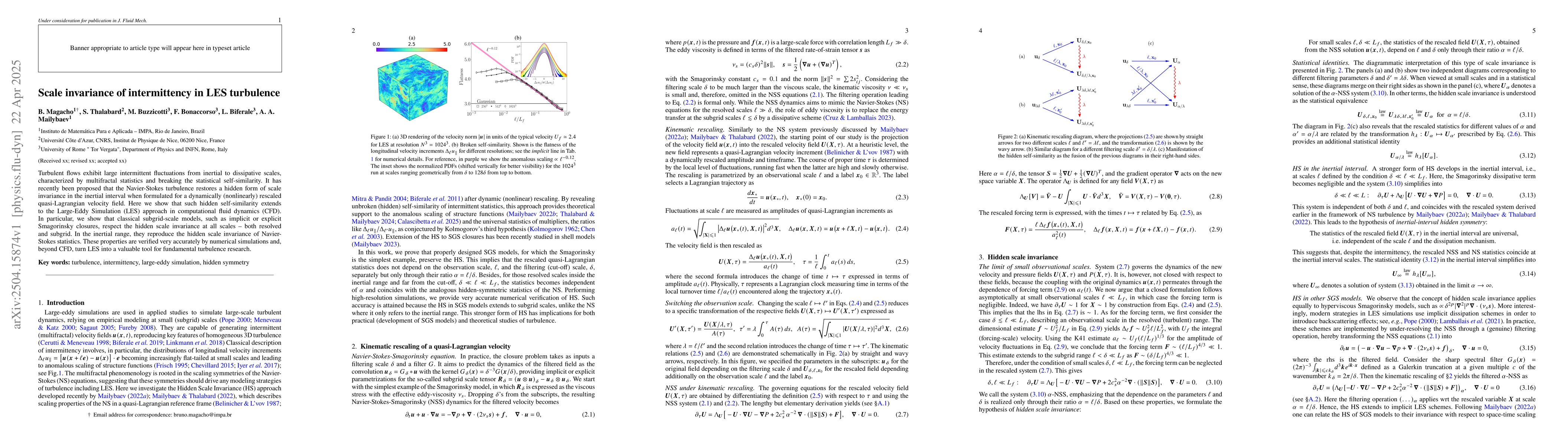 Thumbnail for Scale invariance of intermittency in LES turbulence