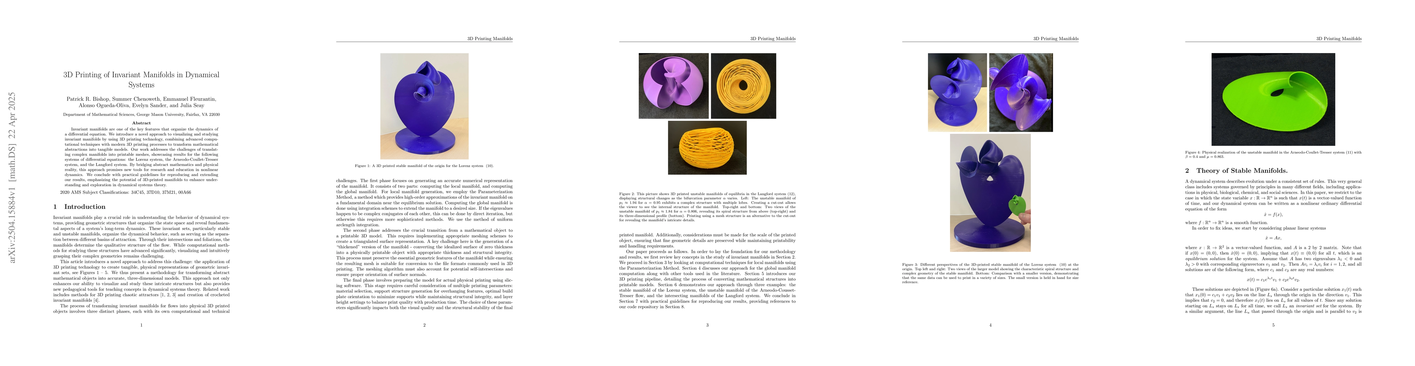 Thumbnail for 3D Printing of Invariant Manifolds in Dynamical Systems