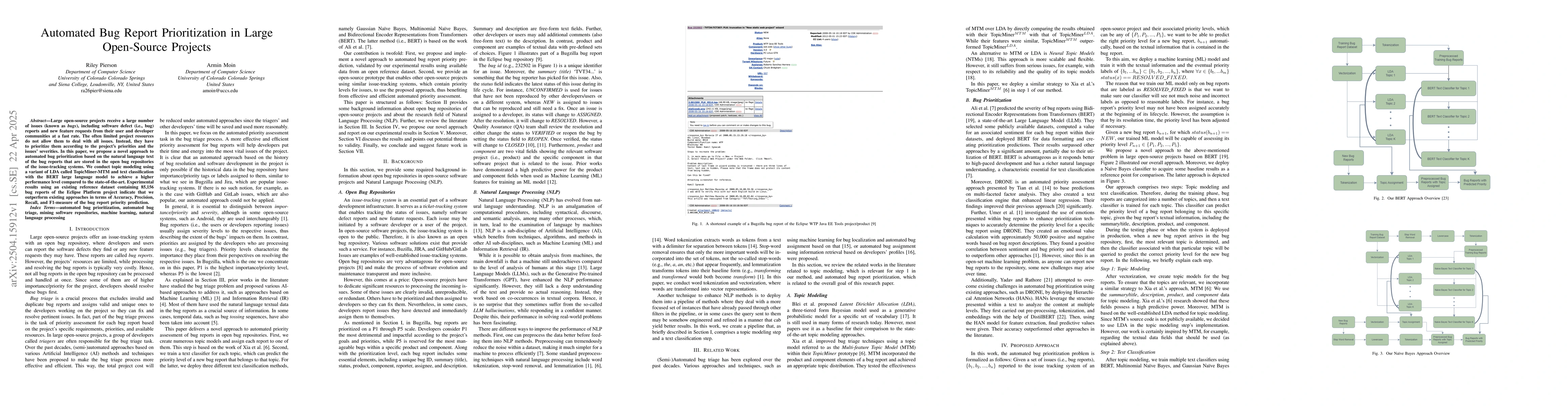 Thumbnail for Automated Bug Report Prioritization in Large Open-Source Projects