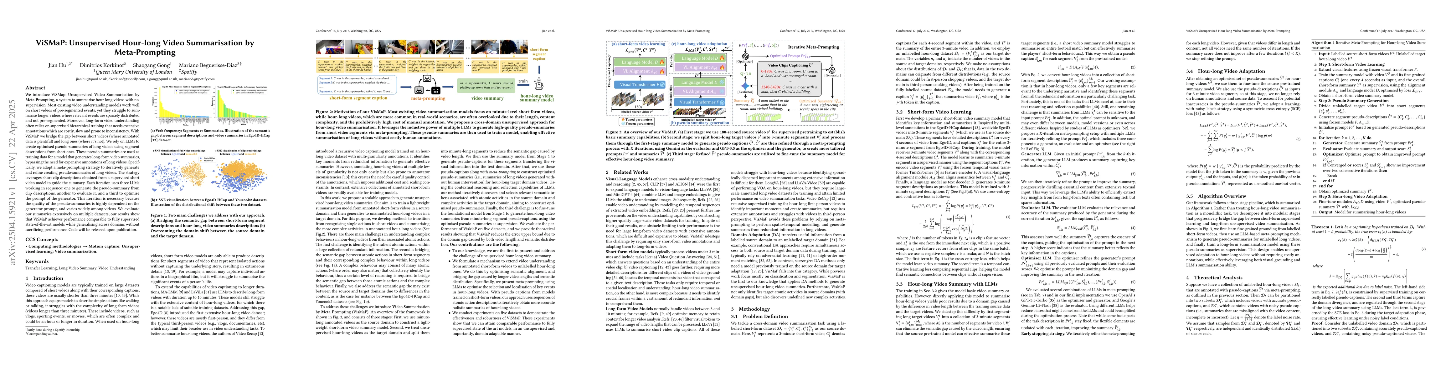 Thumbnail for ViSMaP: Unsupervised Hour-long Video Summarisation by Meta-Prompting