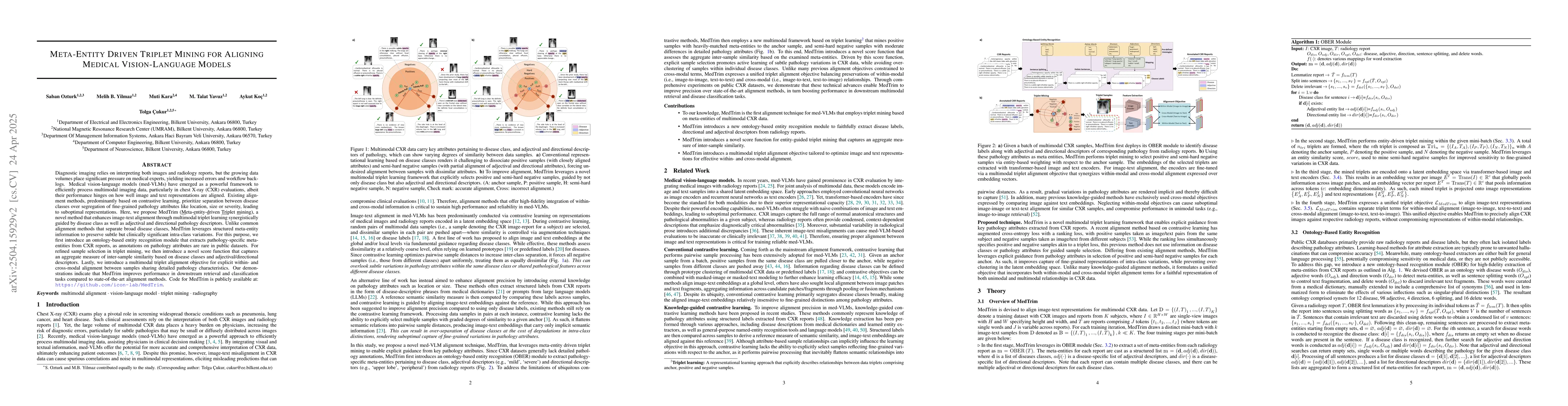 Thumbnail for Meta-Entity Driven Triplet Mining for Aligning Medical Vision-Language
  Models